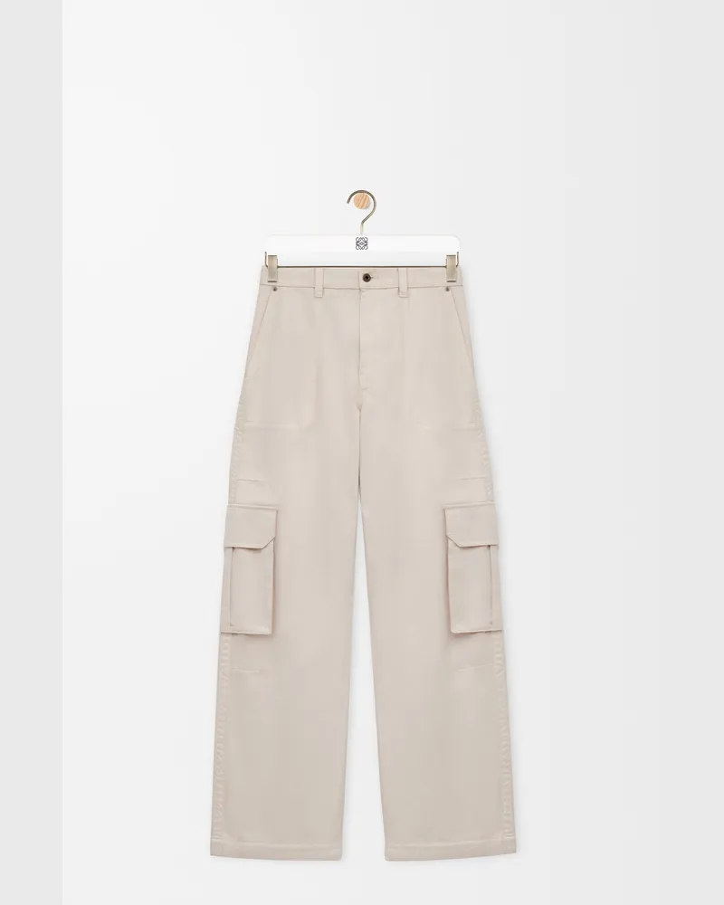 Loewe Cargo Trousers In Cotton Size Hombre Light