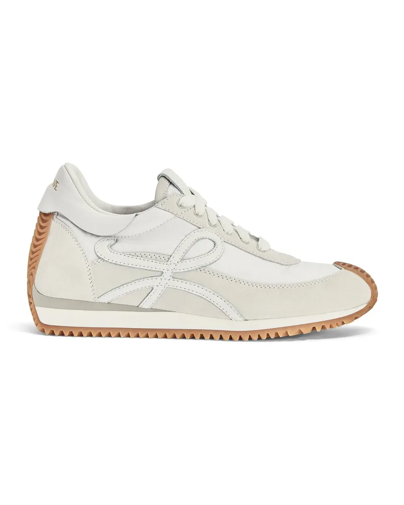 Loewe Luxury Flow Runner in nylon and suede White