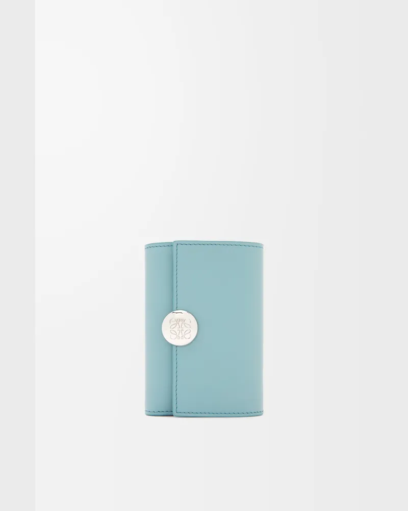 Loewe Pebble Small Vertical Wallet In Shiny Nappa Leather skin Mujer Water