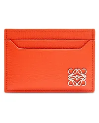 Loewe Luxury Anagram plain cardholder in pebble grain calfskin Vivid