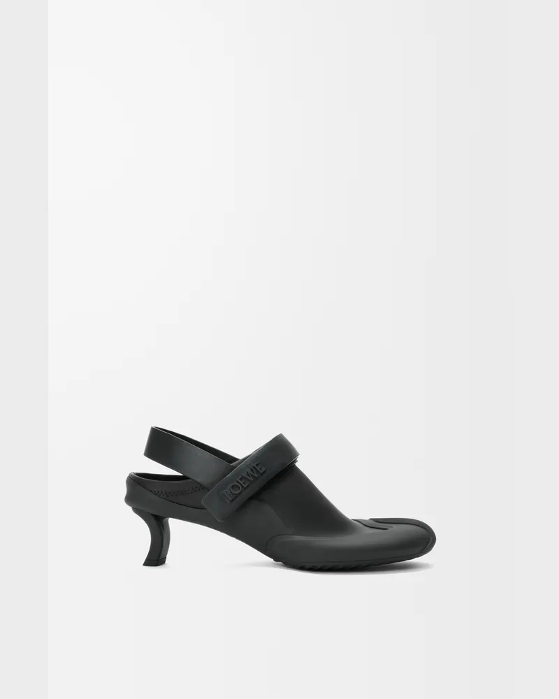 Loewe Dive Slingback In Stretch Leather skin Size Mujer Black