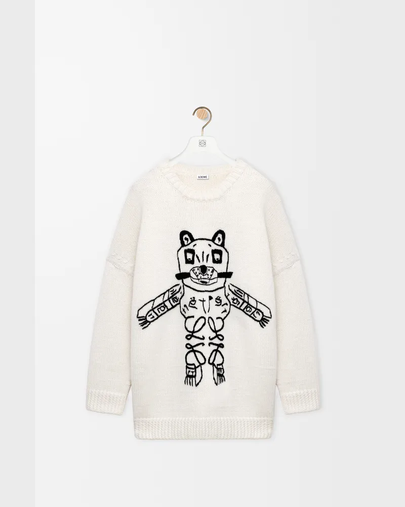 Loewe Sweater In Wool Size Hombre White