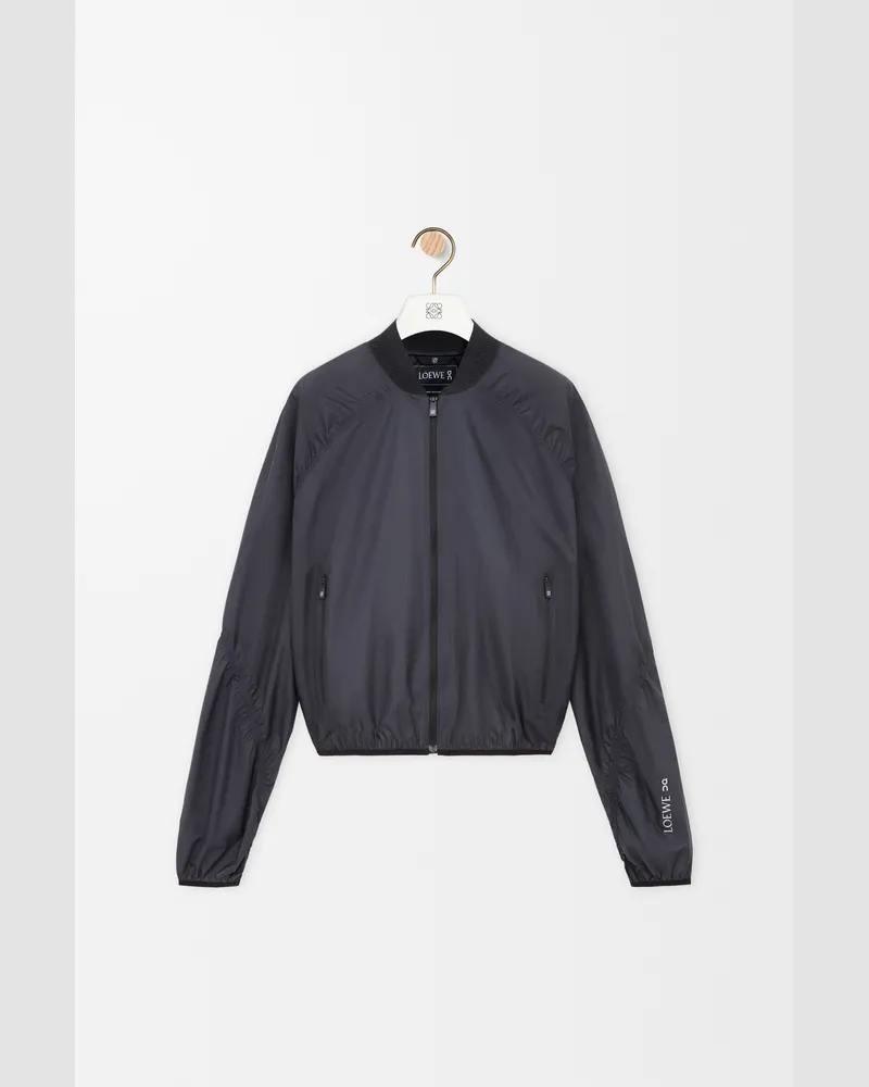 Loewe Zip-up Jacket In Technical Shell Size Hombre Black