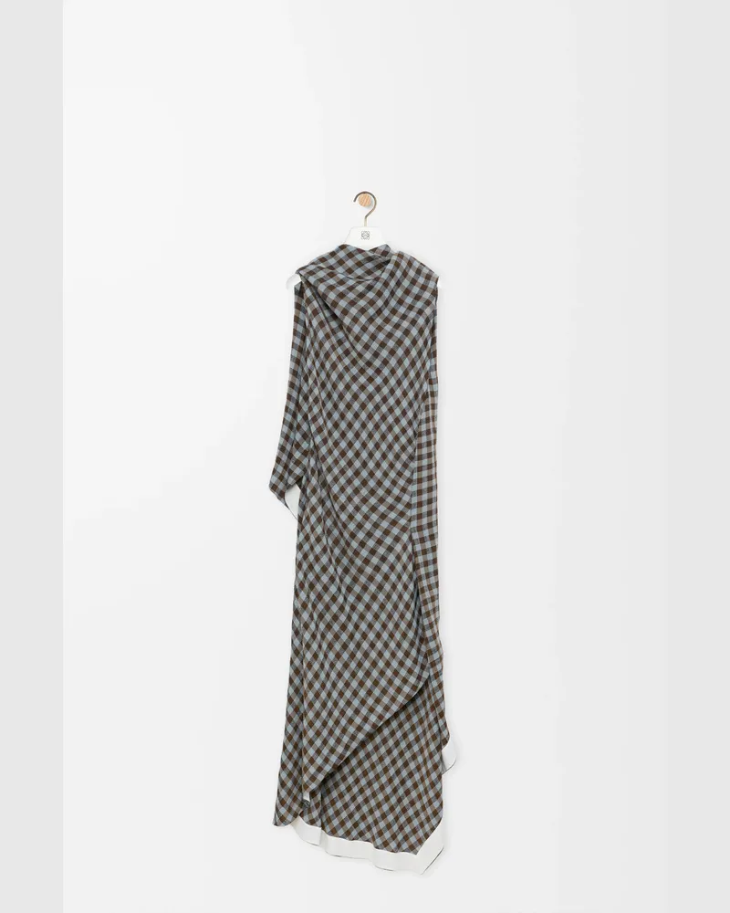 Loewe Dress In Viscose And Linen Blend Size Mujer Blue