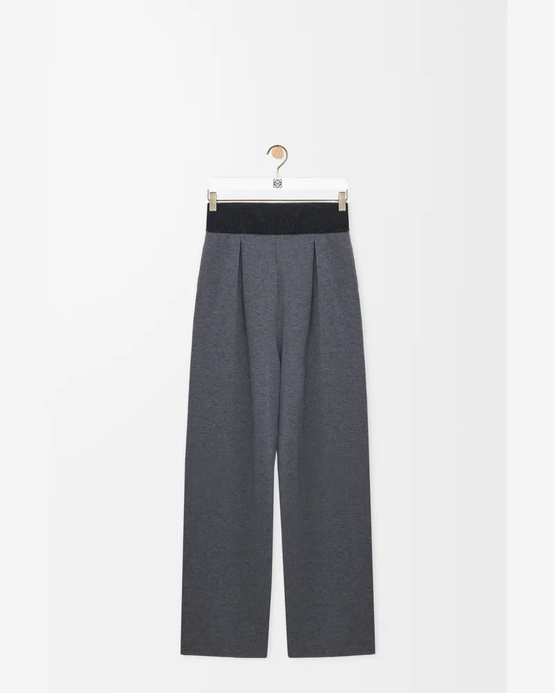 Loewe Trousers In Wool Size Hombre Grey