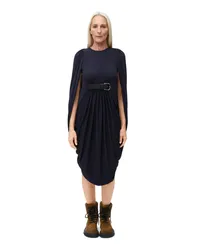 Loewe Luxury Draped dress in viscose Midnight