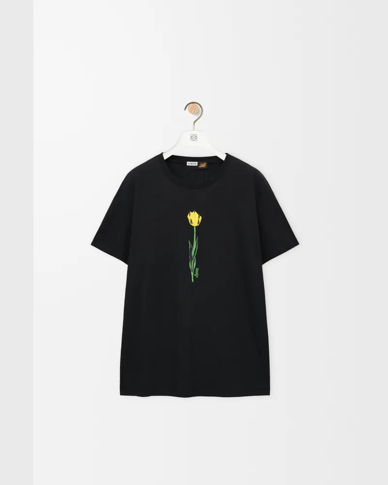 Loewe Relaxed Fit T-shirt In Cotton Size Hombre Black