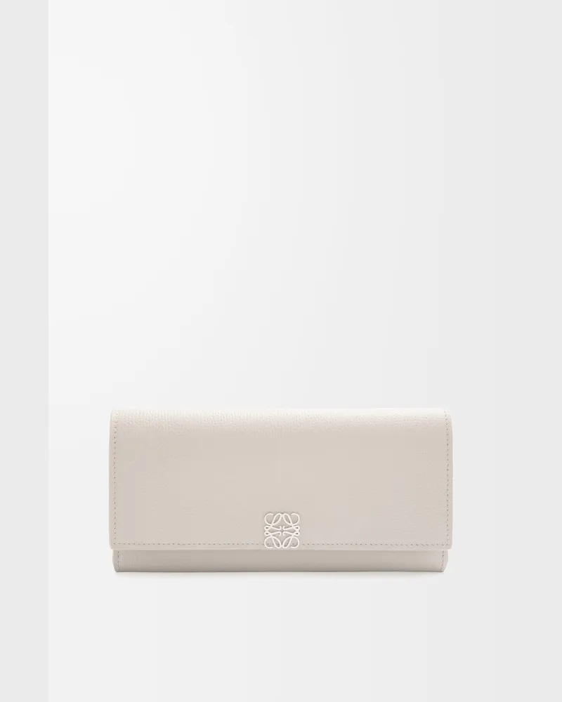 Loewe Anagram Continental Wallet In Pebble Grained Leather skin Mujer Light