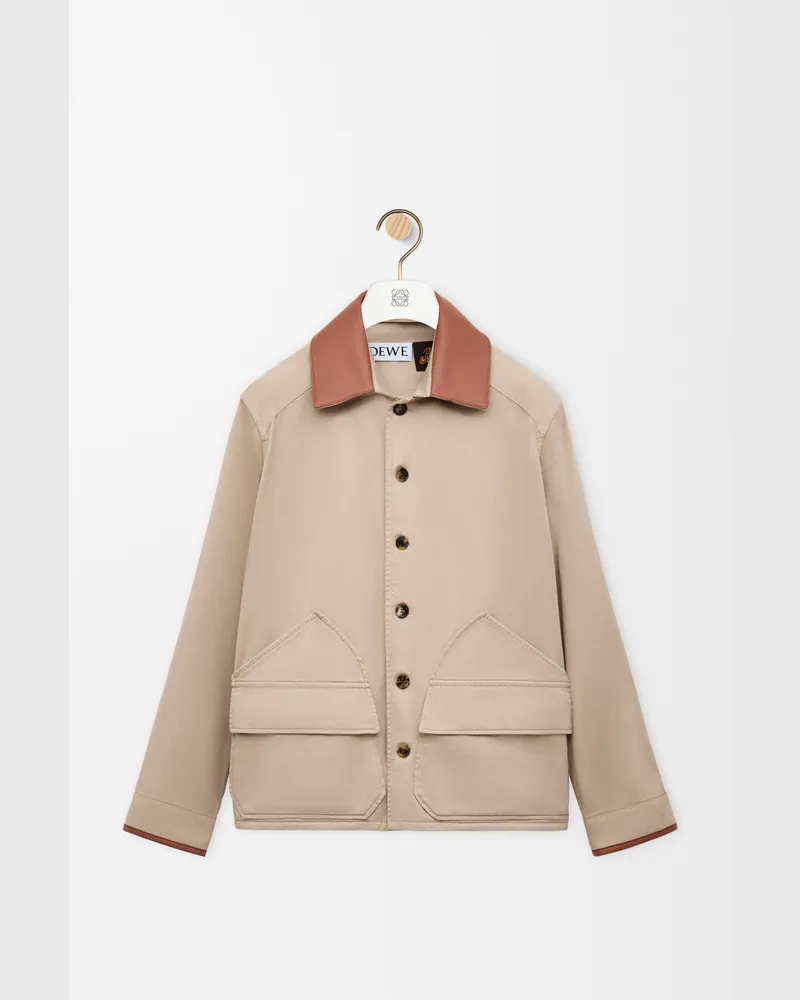 Loewe Jacket In Cotton Size Hombre Sand