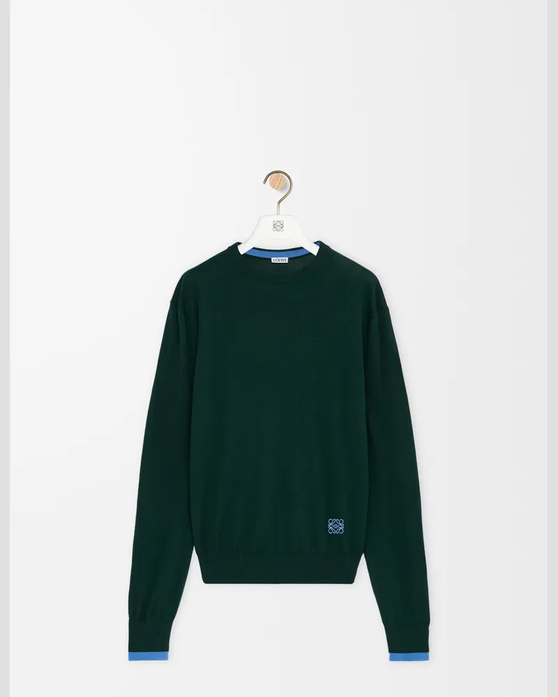 Loewe Sweater In Wool Size Hombre Green