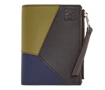 Luxury Puzzle slim compact wallet in classic calfskin