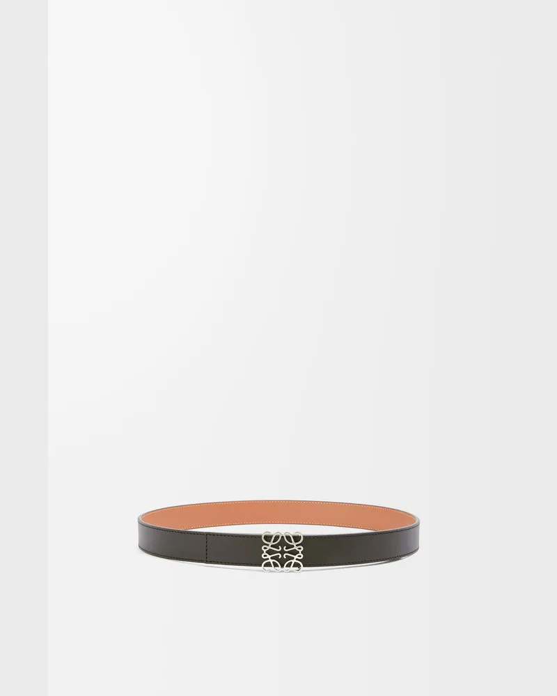 Loewe Reversible Anagram Belt In Leather skin Size Mujer Black