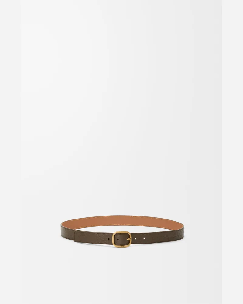 Loewe Rounded Soft Belt In Supple Grained Leather skin Size Mujer Tundra