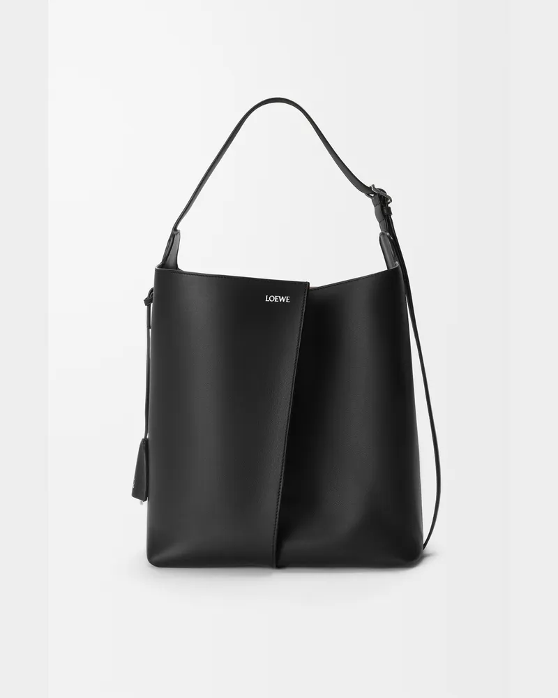 Loewe Large Bilbao Bucket In Leather skin Mujer Black