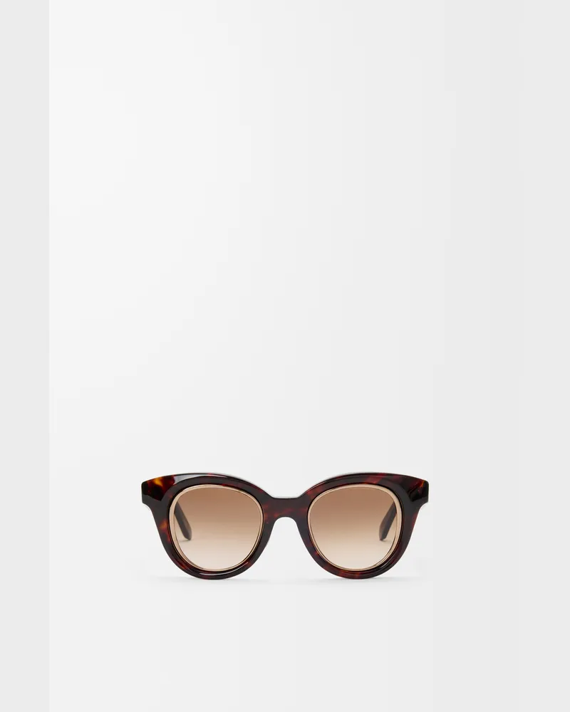 Loewe Mini Anagram Butterfly Sunglasses Mujer Havana