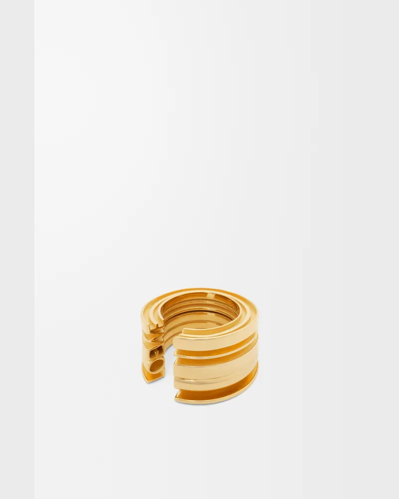 Loewe Loewe Graphic Ring In Sterling Silver Size Mujer Gold