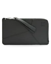 Loewe Luxury Puzzle long coin cardholder in classic calfskin Black