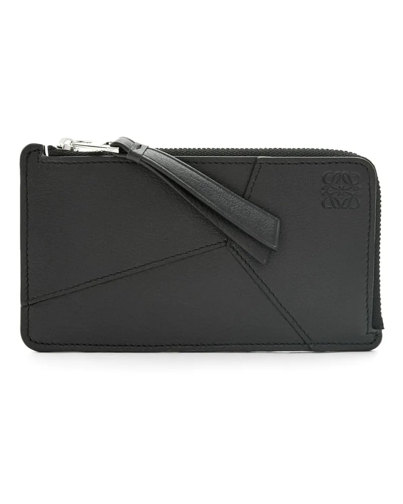 Loewe Luxury Puzzle long coin cardholder in classic calfskin Black