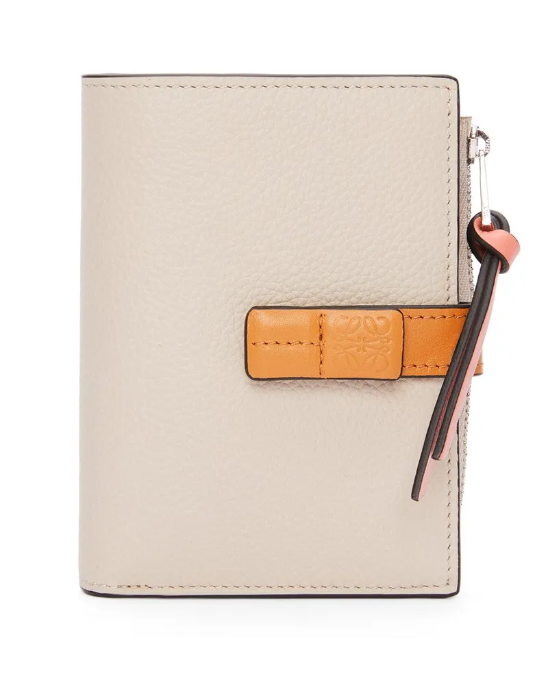 Loewe Luxury Slim Compact Wallet In Soft Grained Calfskin Light