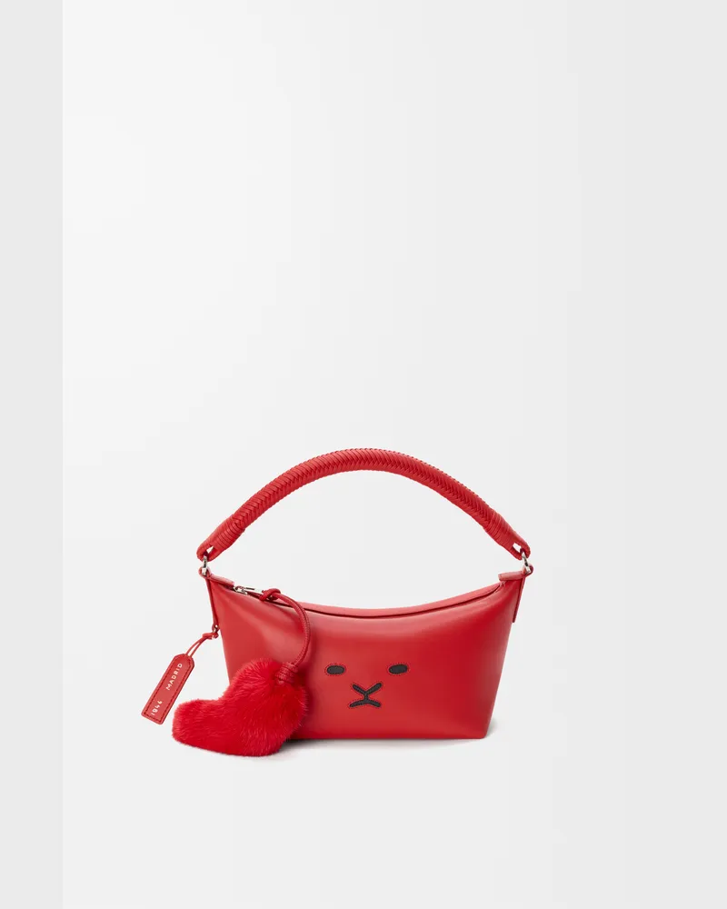 Loewe Cala Mini Bag In Mellow Nappa Lambskin Mujer Red