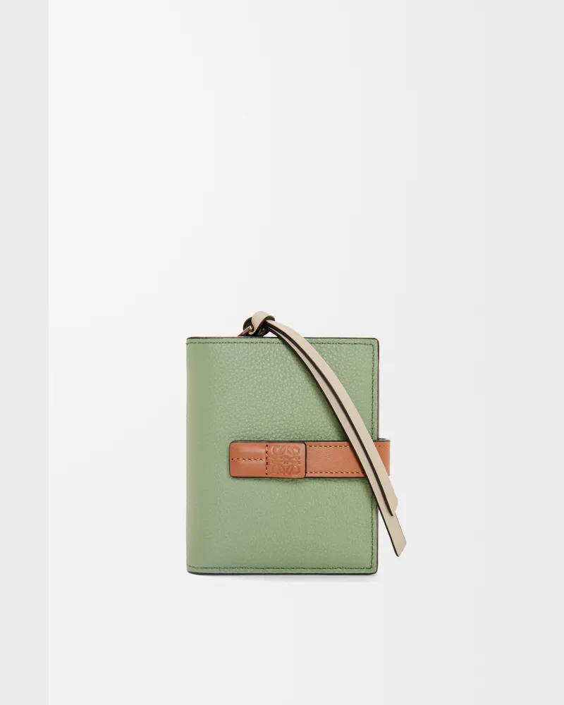 Loewe Compact Zip Wallet In Soft Grained Leather skin Mujer Rosemary