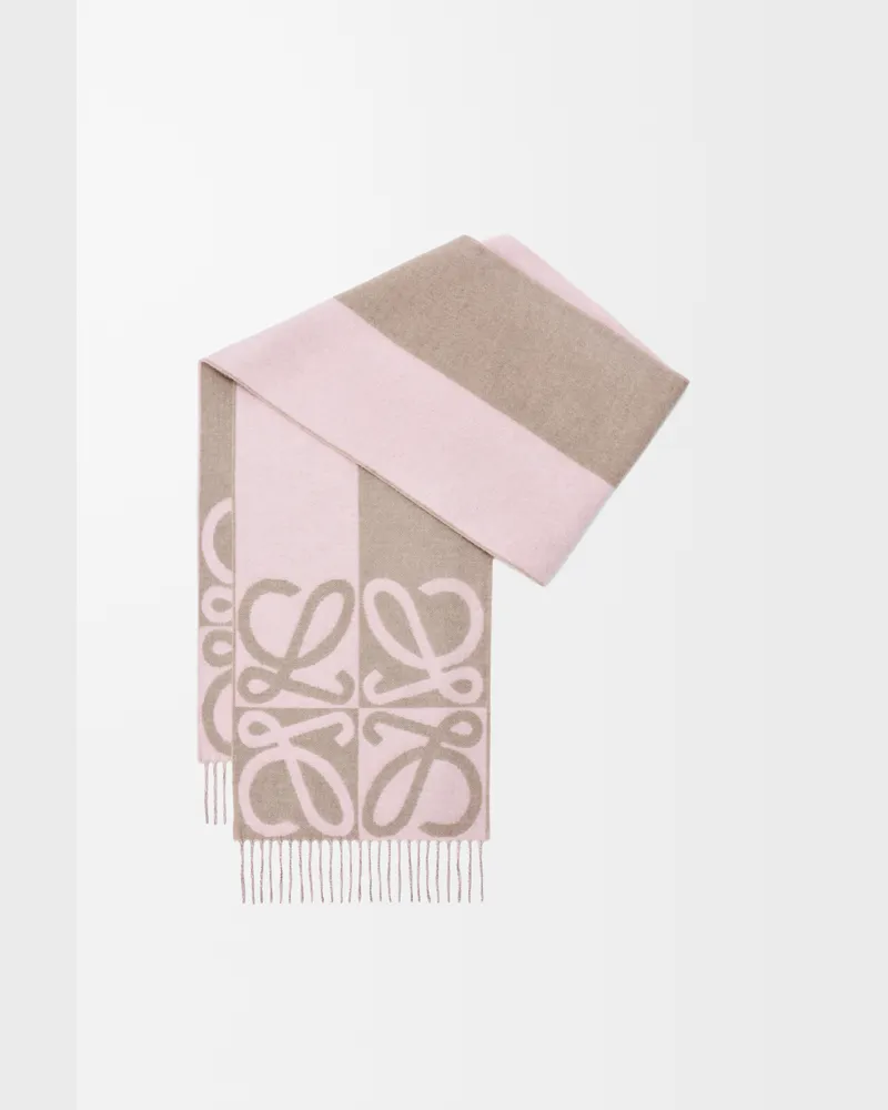 Loewe Scarf In Wool And Cashmere Mujer Light