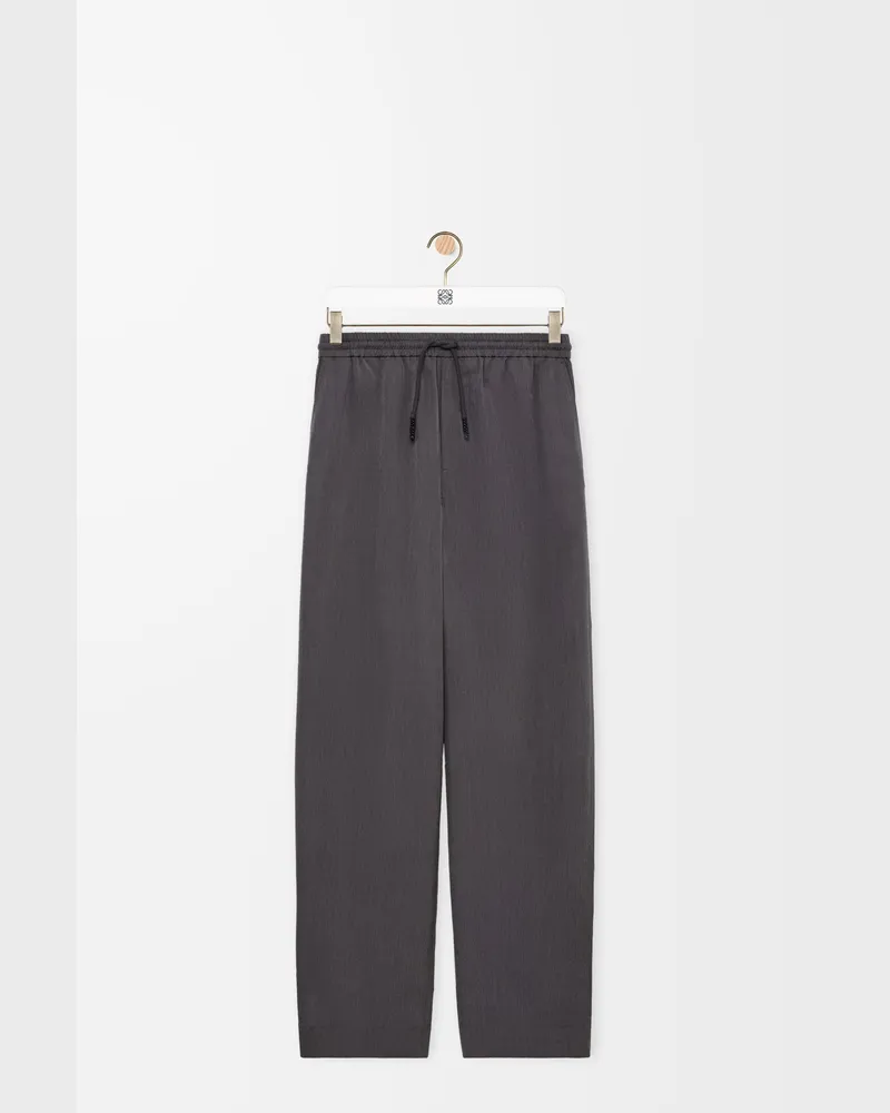 Loewe Drawstring Trousers In Cotton And Silk Size Hombre Medium
