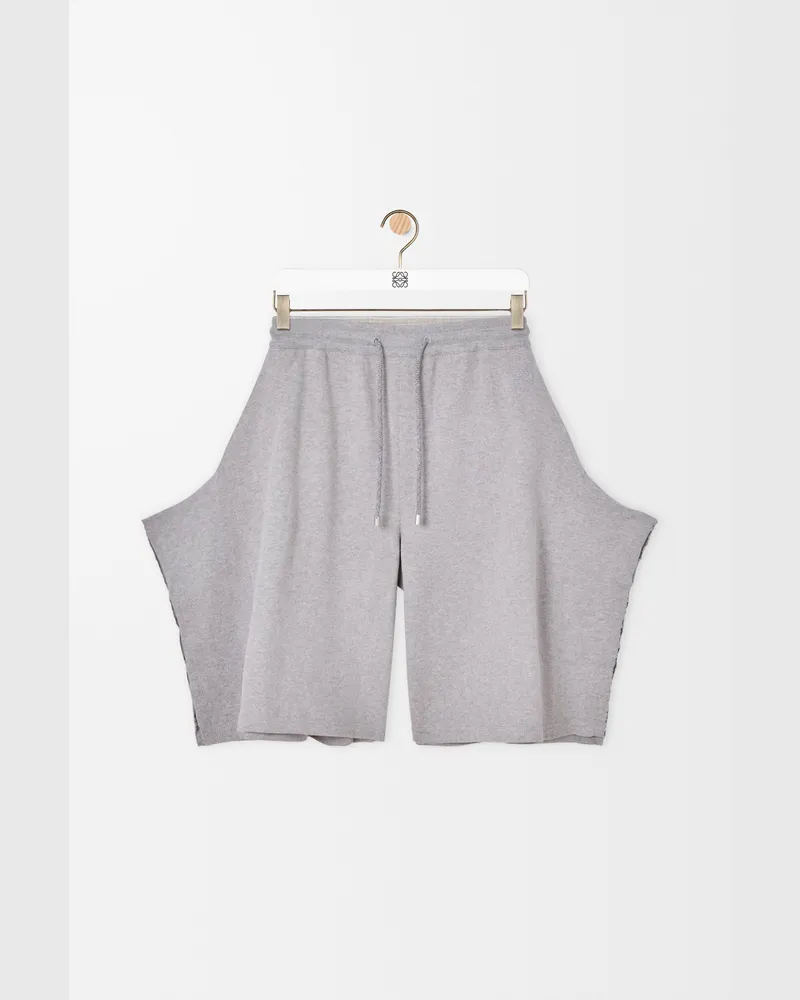 Loewe Shorts In Cotton Size Mujer Grey