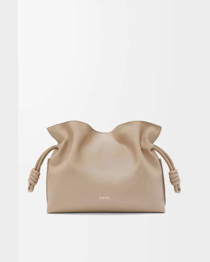 Loewe Large Flamenco Clutch In Nappa Leather skin Mujer Sand