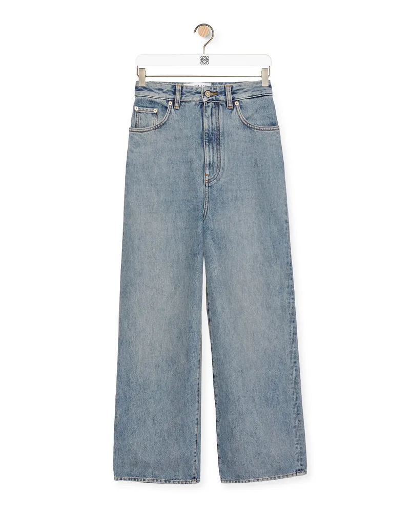 Loewe Luxury High waisted jeans in denim Washed