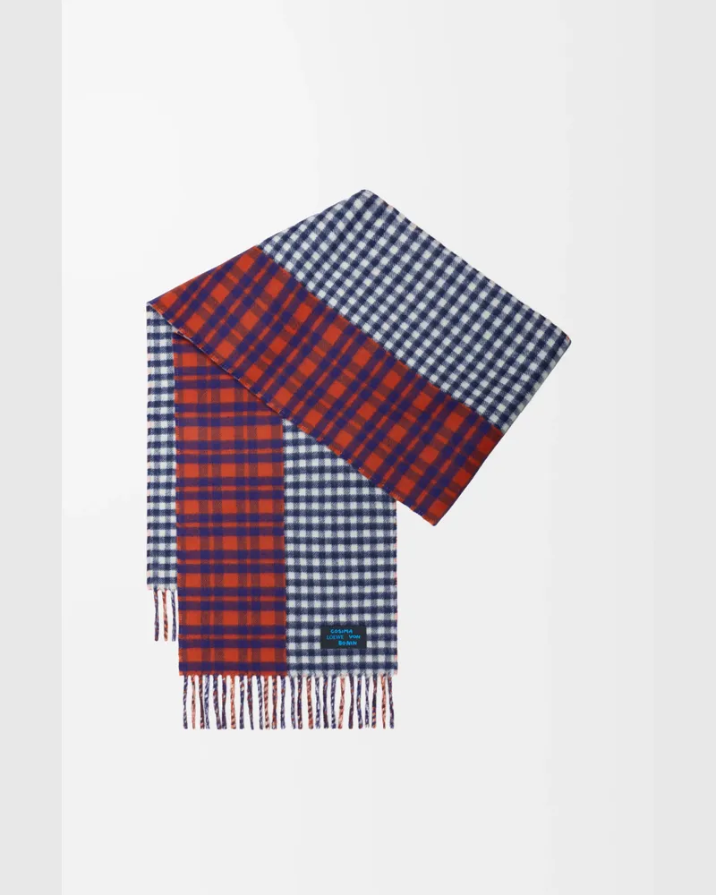 Loewe Scarf In Wool And Cashmere Blend Mujer Red
