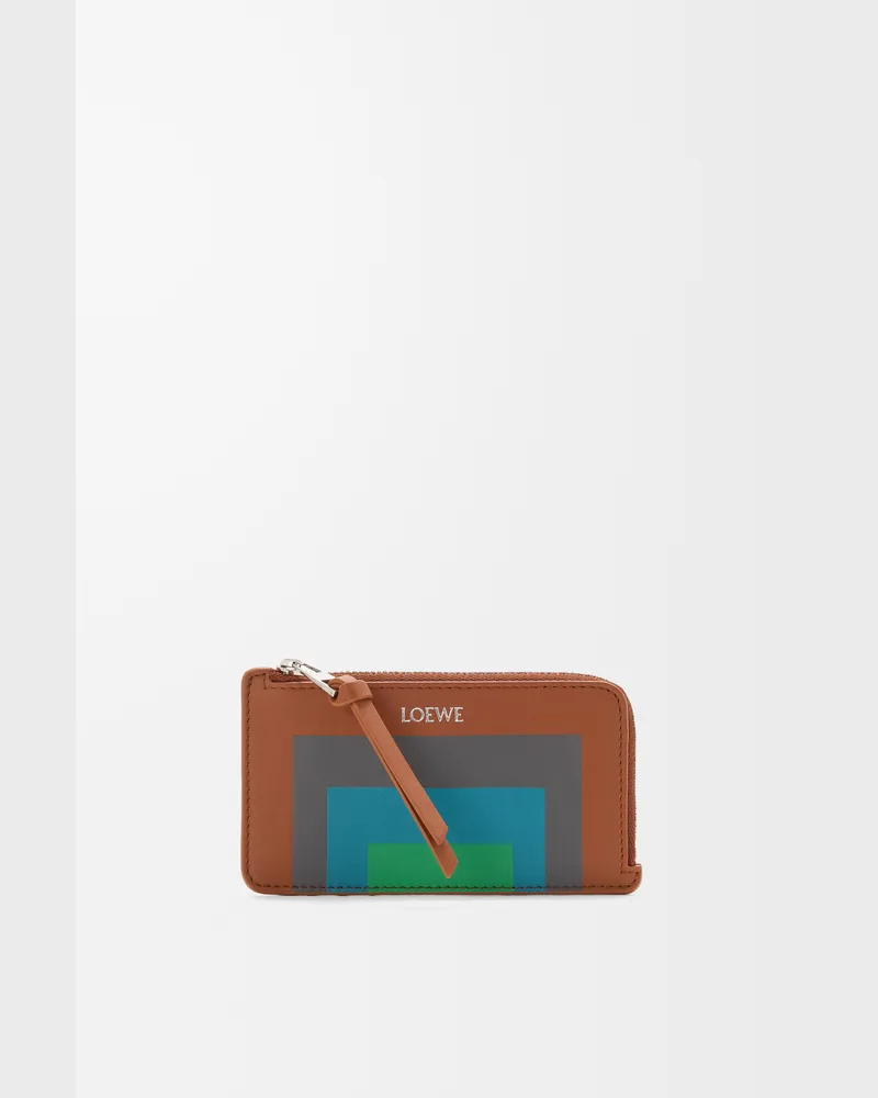 Loewe Coin Cardholder In Nappa Leather skin Mujer Caramel