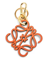 Loewe Luxury Anagram charm in calfskin Orange