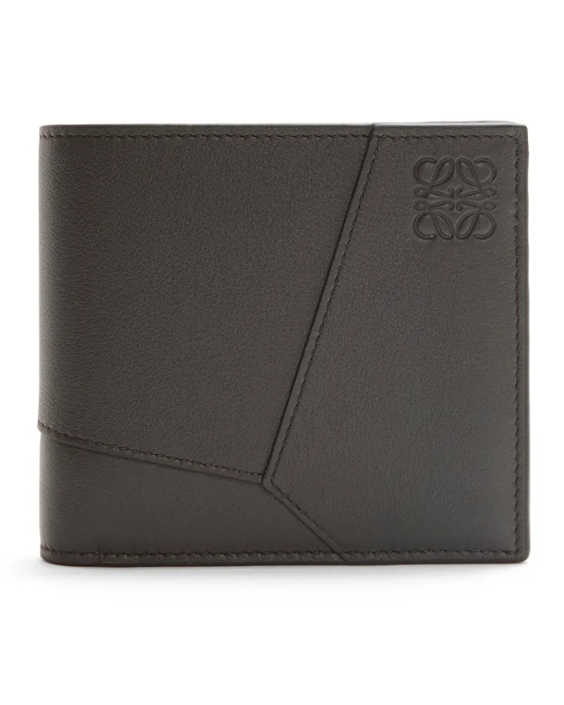 Loewe Luxury Puzzle bifold wallet in classic calfskin Dark