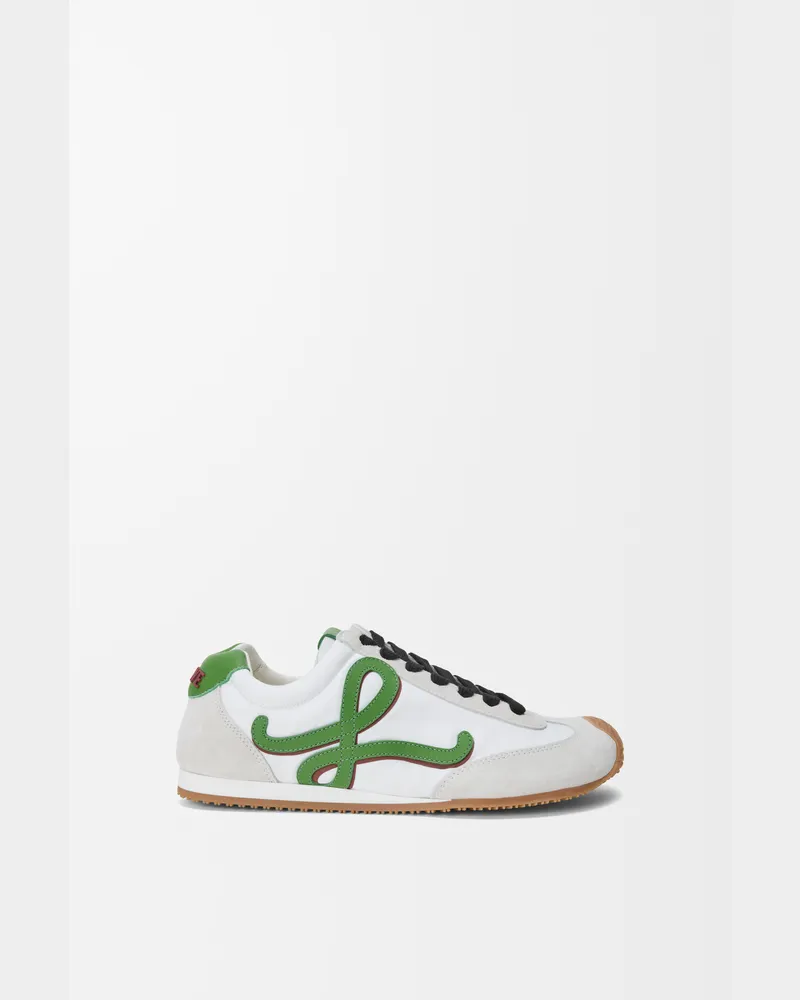 Loewe Ballet Runner 2.0 In Nylon And Leather skin Size Hombre White