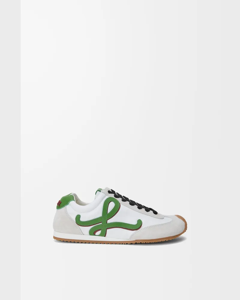 Loewe Ballet Runner 2.0 In Nylon And Leather skin Size Hombre White