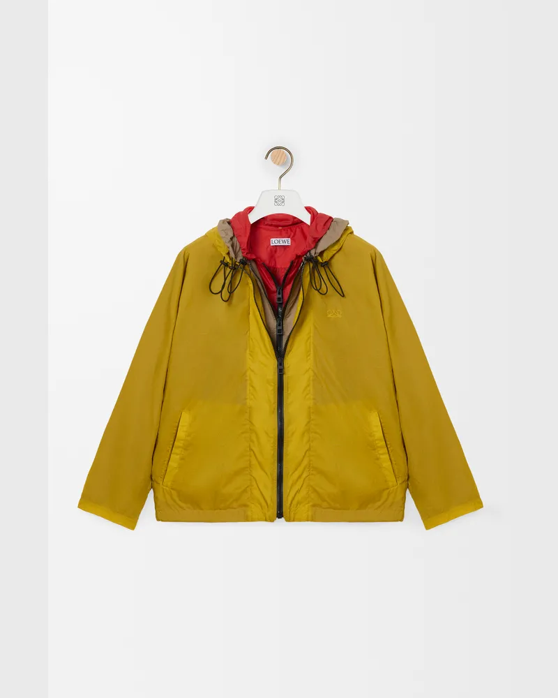 Loewe Jacket In Technical Shell Size Mujer Yellow