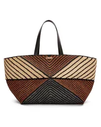 Loewe Luxury XXL Puzzle Fold Tote in raffia Natural