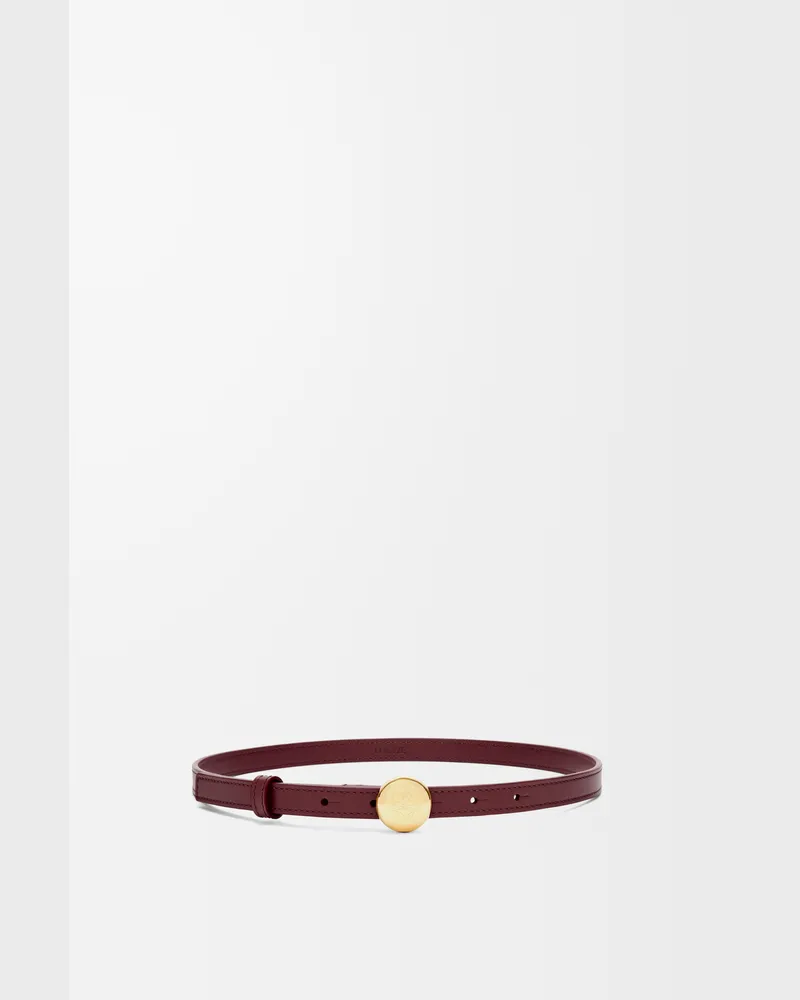 Loewe Pebble Belt In Leather skin Size Mujer Dark