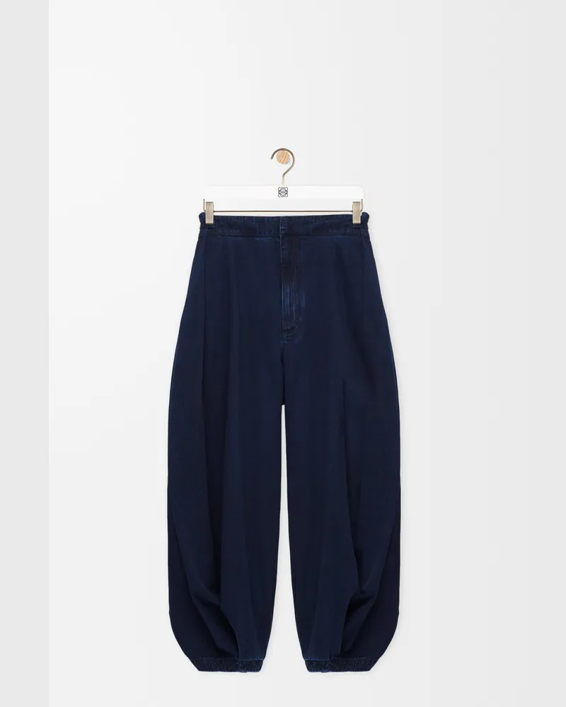 Loewe Draped Jeans In Denim Size Mujer Dark