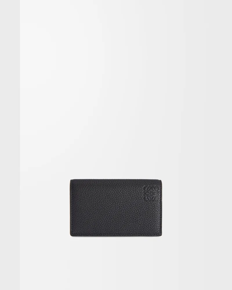 Loewe Business Cardholder In Soft Grained Leather skin Hombre Black