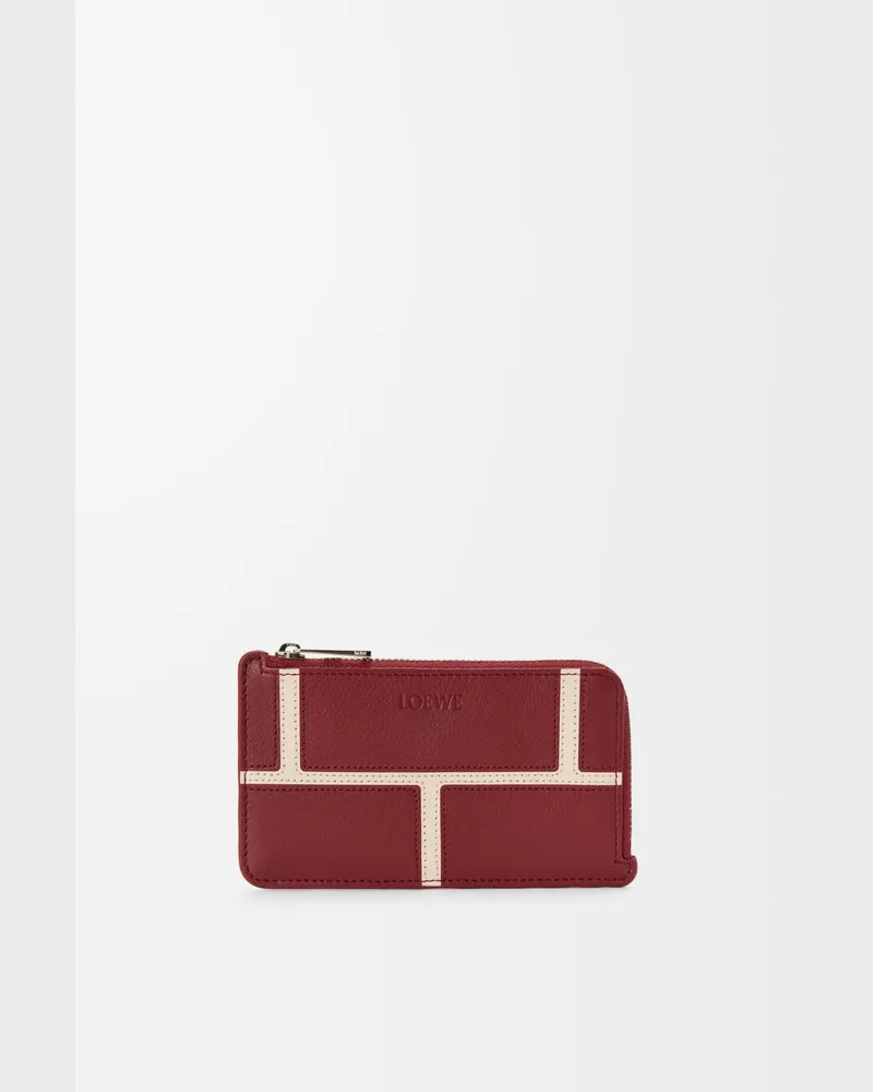 Loewe Coin Cardholder In Leather skin Hombre Burnt