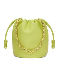 Loewe Luxury Flamenco purse bucket in mellow nappa lambskin Anise