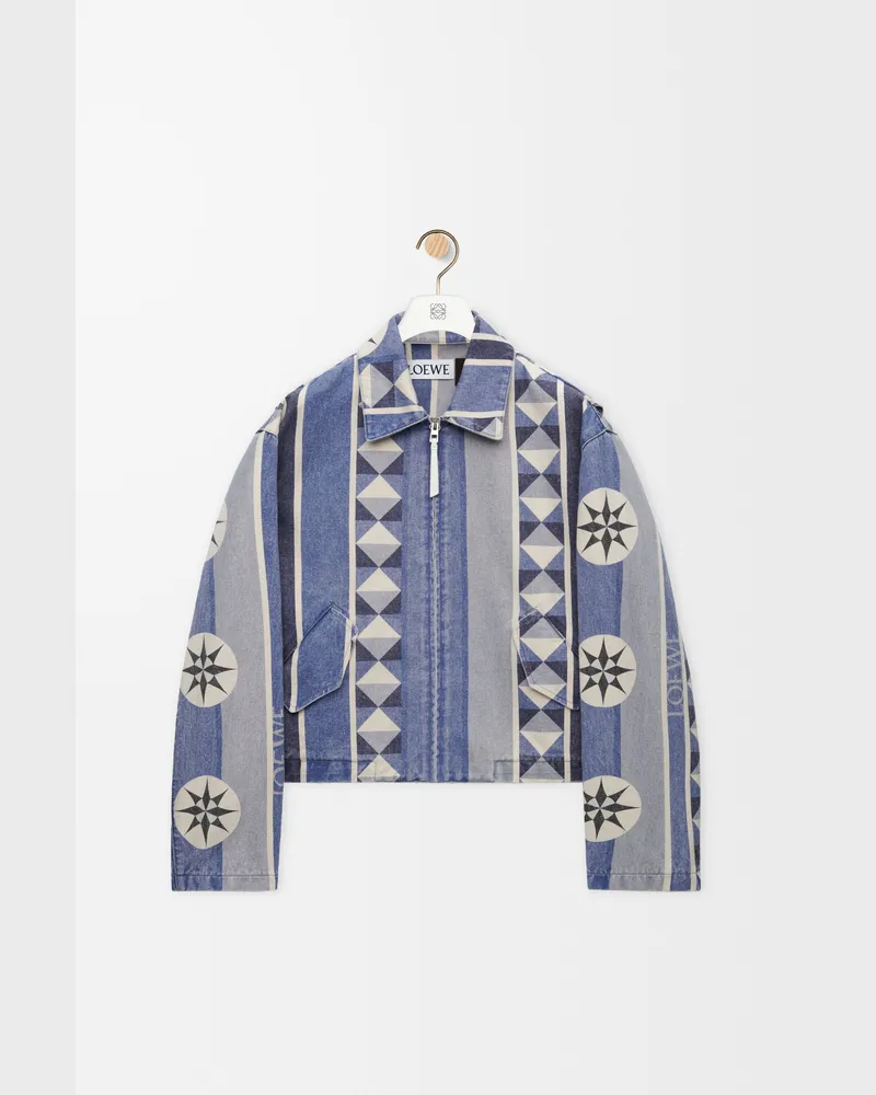 Loewe Jacket In Denim Size Hombre Blue