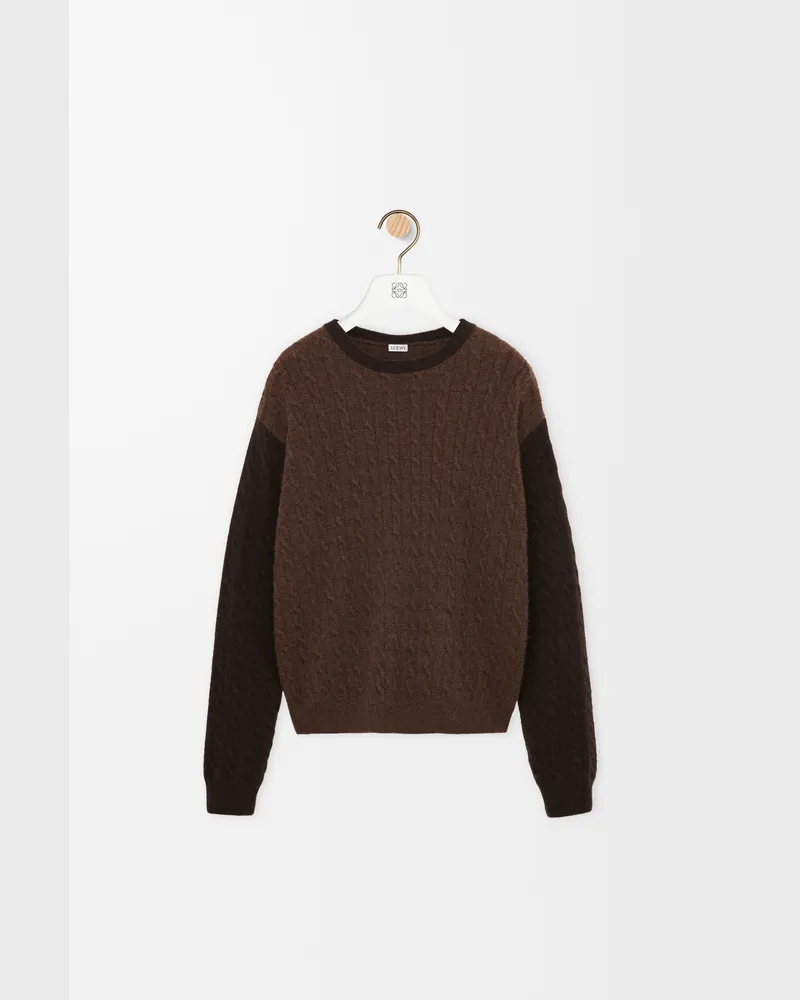 Loewe Sweater In Cashmere Size Hombre Brown