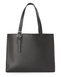 Loewe Luxury Buckle Horizontal Tote in classic calfskin Black