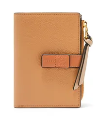 Loewe Luxury Slim compact wallet in soft grained calfskin Toffee