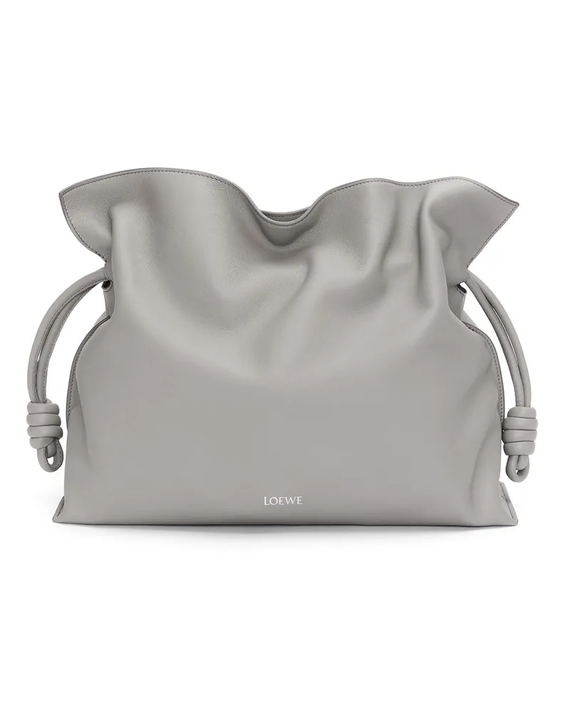 Loewe Luxury Large Flamenco clutch in nappa calfskin Pearl