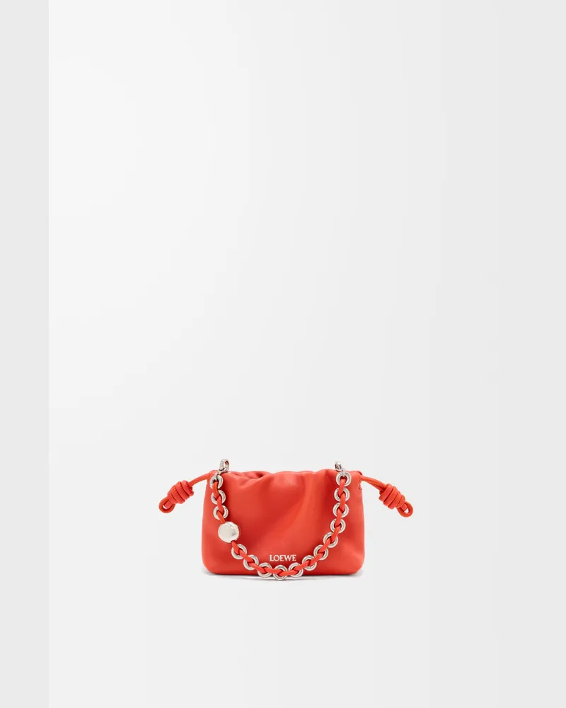 Loewe Nano Flamenco Purse In Mellow Nappa Lambskin Mujer Sunrise