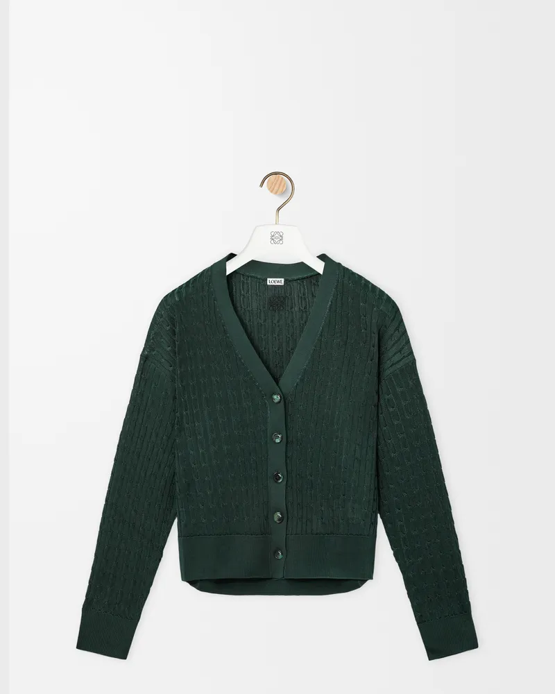 Loewe Cardigan In Viscose Size Mujer Dark